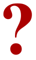 Picture of a Question Mark in Red